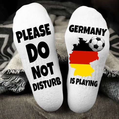 Do Not Disturb Germany Is Playing Soccer Socks – Funny German Team Fan Gift for Men and Women in Saudi Arabia