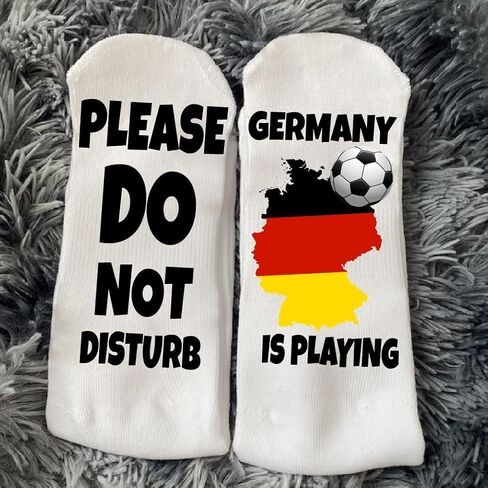 Do Not Disturb Germany Is Playing Soccer Socks – Funny German Team Fan Gift for Men and Women in Saudi Arabia