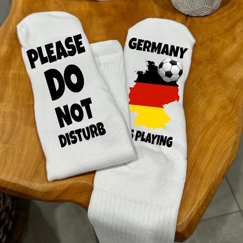 Do Not Disturb Germany Is Playing Soccer Socks – Funny German Team Fan Gift for Men and Women in Saudi Arabia