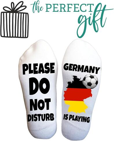 Do Not Disturb Germany Is Playing Soccer Socks – Funny German Team Fan Gift for Men and Women in Saudi Arabia