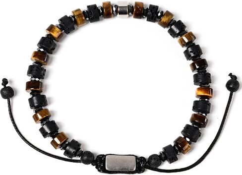 Natural Stone Adjustable Wristband for Courage, Protection & Wealth, 7 Inch Adjustable Gemstone Gift in Saudi Arabia