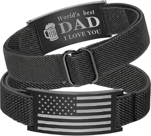 Dad Bracelet for Men, Dad Bracelet, Gift To Express Love, Fathers Birthday Gifts, Adjustable Strap Wristband in Saudi Arabia