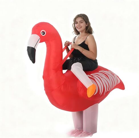 Inflatable Flamingo Costume Blow Up Flamingo Inflatable Costume Adult For Party Cosplay Halloween in Kuwait
