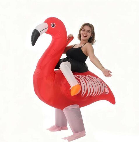 Inflatable Flamingo Costume Blow Up Flamingo Inflatable Costume Adult For Party Cosplay Halloween in Kuwait