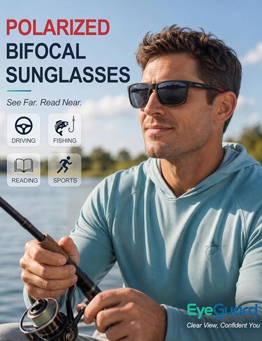 نظارات شمسية للقراءة ثنائية البؤرة من EYEGUARD للرجال والنساء، نظارات قراءة خارجية للقيادة الرياضية والشمس in Kuwait