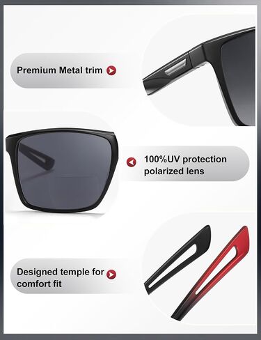 نظارات شمسية للقراءة ثنائية البؤرة من EYEGUARD للرجال والنساء، نظارات قراءة خارجية للقيادة الرياضية والشمس in Kuwait
