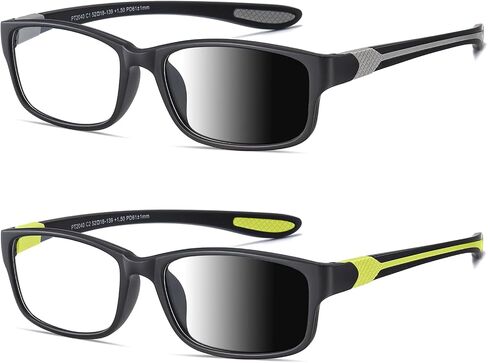Sport Photochromic Reading Glasses Blue Light Computer Reader Designer Wide Cheater Large Head Tinted Eyeglass PT2040 in Saudi Arabia
