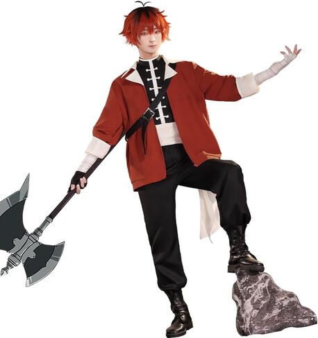 KIRA KIRA Anime Magcian Cosplay Doki-SR Full Set Red Jacket Outfits Halloween Cosplay Costume in Saudi Arabia