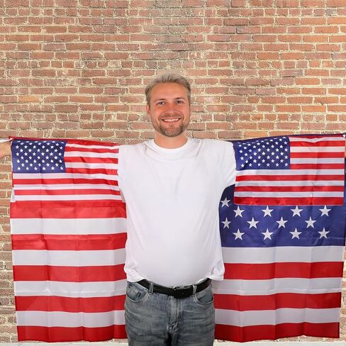 American Flag Cape with Sleeves for Adults, Wearable USA Outfits Patriotic Cloak Costume Accessories for 4th of July Independence Halloween and Party Favors Celebrations in Saudi Arabia