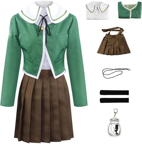 Chihiro Fujisaki Cosplay Costume Green Uniform Halloween Outfit for Women in Kuwait