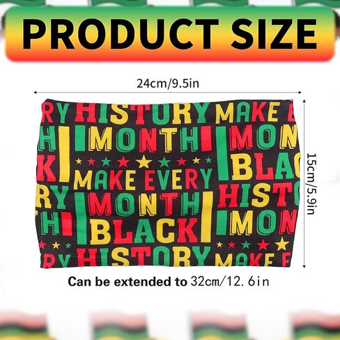 Doneace Juneteenth Headbands Rasta Headband Pan African Jamaica Juneteenth Hair Accessories Black Red Green Yellow African Colors Headwrap for Women Workout Party Parade Outfits 3Pcs in Saudi Arabia