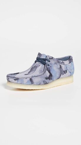 Clarks Men's Camo Wallabee Boots, Blue Camo, 10.5 Medium US in Kuwait