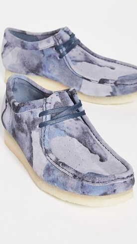 Clarks Men's Camo Wallabee Boots, Blue Camo, 10.5 Medium US in Kuwait