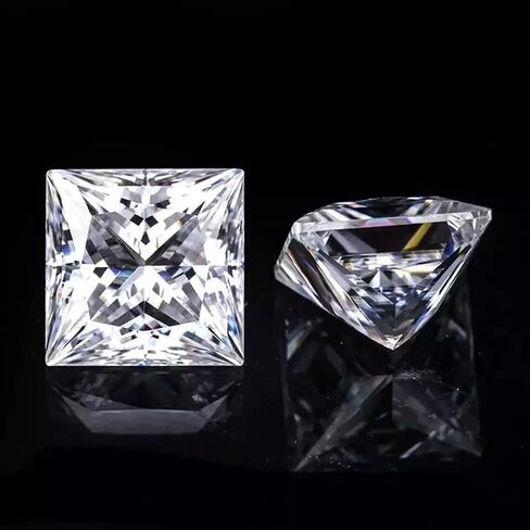 ألماس تم إنشاؤه في المختبر مقاس 3 × 3 مم، قطع الأميرة، لون D، وضوح IF، معتمد من GIE، ألماس فضفاض مزروع في المعمل، أحجار كريمة معتمدة لصنع المجوهرات in Kuwait