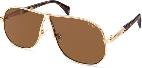 SOJOS Retro 70s Aviator Sunglasses for Women Men Trendy 2026 Oversized UV400 Metal Pilot Shades SJ1272 in Kuwait