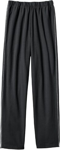 CATALOG CLASSICS Womens Sweat Suits 2 Piece Set Jogger Track Suits, Thin Stripe - 3X, Black in Saudi Arabia