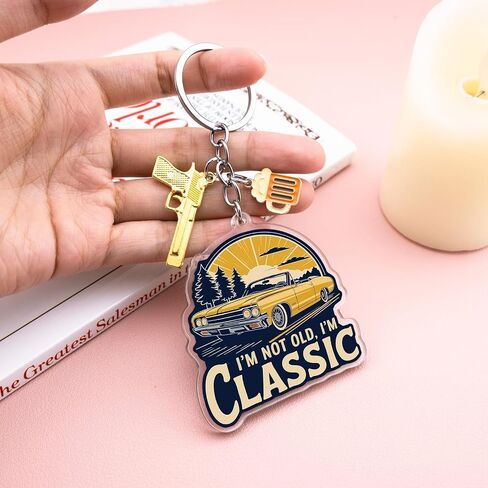 Dads Gifts For Dad From Daughter Son Best Dad Ever Gifts Dads Gift From Daughter Son Father'S Day Gifts For Papa Grandfather Stepdad Acrylic Retro Keychain in Saudi Arabia