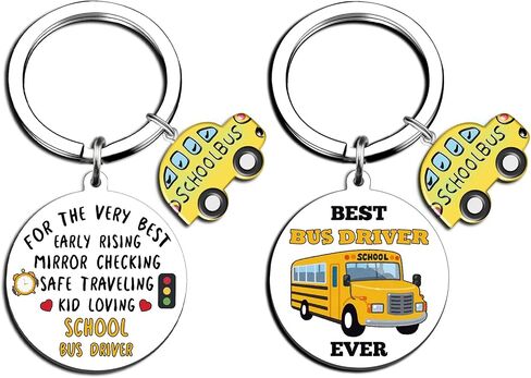 Bus Driver Appreciation Gifts Best School Bus Driver Christmas Birthday Retirement Gift Thank You Keychain for Drivers Women Men Small Gifts for Him in Saudi Arabia