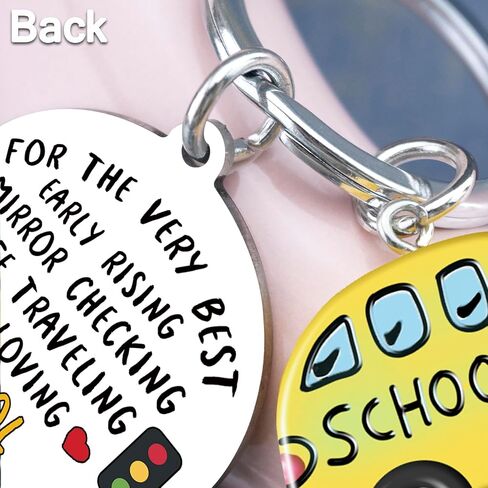 Bus Driver Appreciation Gifts Best School Bus Driver Christmas Birthday Retirement Gift Thank You Keychain for Drivers Women Men Small Gifts for Him in Saudi Arabia