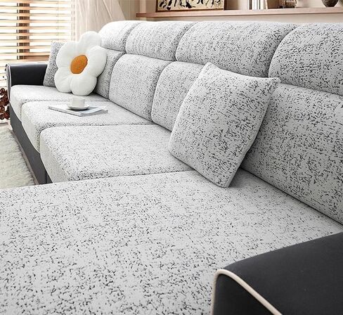 Stretch Sofa Slipcover, 2026 Upgraded Non Slip Couch Cover with Adjustable Straps, Pet Dog Cat Friendly Furniture Protector for 3 Seater, Washable for Living Room in Saudi Arabia