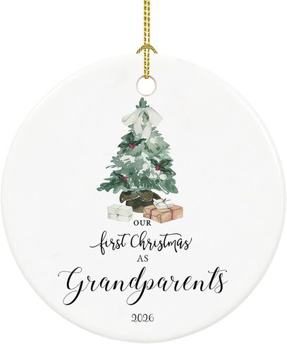 Retirement Ornament 2026, Retirement Gifts for Women 2026 Coworker, Ceramic Keepsake First Christmas Retired Ornament 2026 with Ribbon and Box in Saudi Arabia