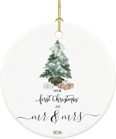 Retirement Ornament 2026, Retirement Gifts for Women 2026 Coworker, Ceramic Keepsake First Christmas Retired Ornament 2026 with Ribbon and Box in Saudi Arabia