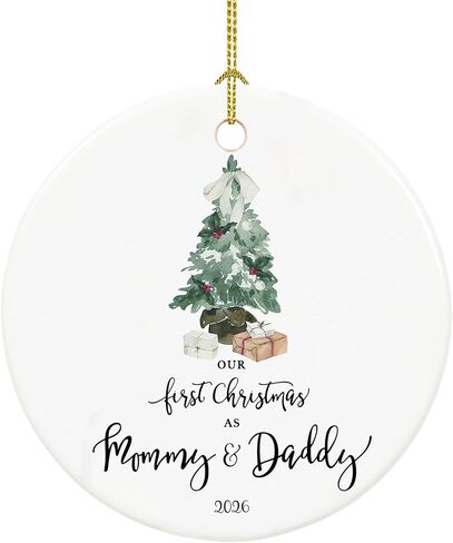 Retirement Ornament 2026, Retirement Gifts for Women 2026 Coworker, Ceramic Keepsake First Christmas Retired Ornament 2026 with Ribbon and Box in Saudi Arabia