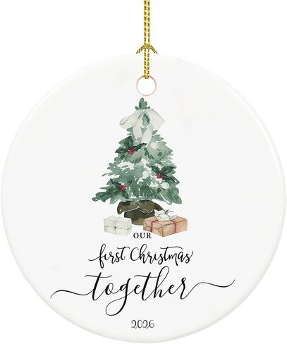 Retirement Ornament 2026, Retirement Gifts for Women 2026 Coworker, Ceramic Keepsake First Christmas Retired Ornament 2026 with Ribbon and Box in Saudi Arabia