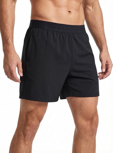 Mens Athletic Shorts Quick Dry Lightweight Workout Shorts for Running Gym Fitness Outdoor Sports Training Breathable in Kuwait
