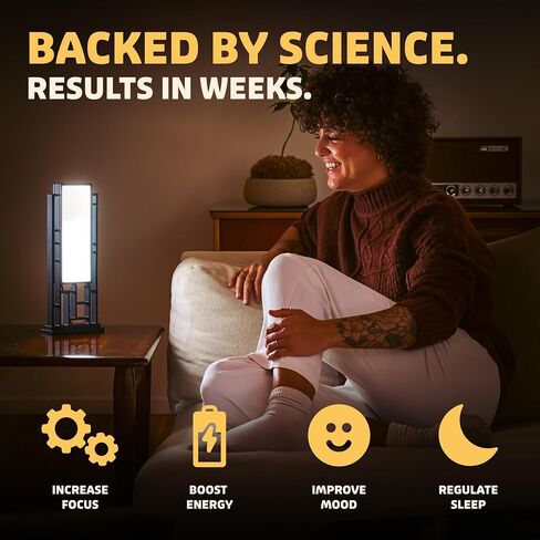 Circadian Optics UV-Free LED Therapy Lamp, 10,000 Lux, Matte Black in Kuwait