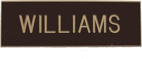 Army AGSU Brown Name Plate - Army Name Tag in Saudi Arabia