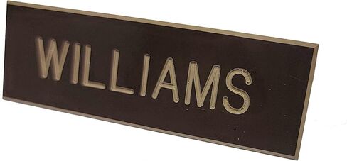 Army AGSU Brown Name Plate - Army Name Tag in Saudi Arabia