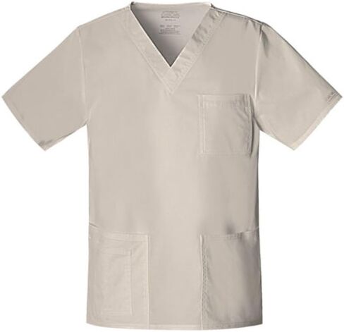 Cherokee Scrubs for Men & Women V-Neck Scrub Top with 4 Pockets, Cotton Blend Soft Stretchy Easy Care Nursing Uniform - 4725 in Kuwait