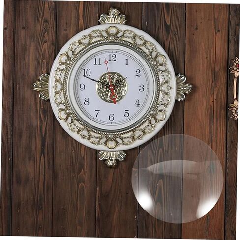 Toyvian Convex Clock Glass Dome Replacement Cover 10 Inch 25cm Round Clock Face Panel Glass Replacement Parts and Restoration in Kuwait