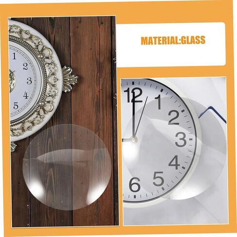 Toyvian Convex Clock Glass Dome Replacement Cover 10 Inch 25cm Round Clock Face Panel Glass Replacement Parts and Restoration in Kuwait