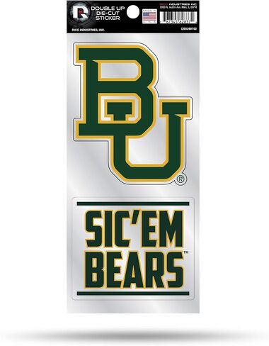 Rico Industries NCAA للجنسين-الكبار المزدوج UP Die Cut Cut 2 قطعة. in Kuwait