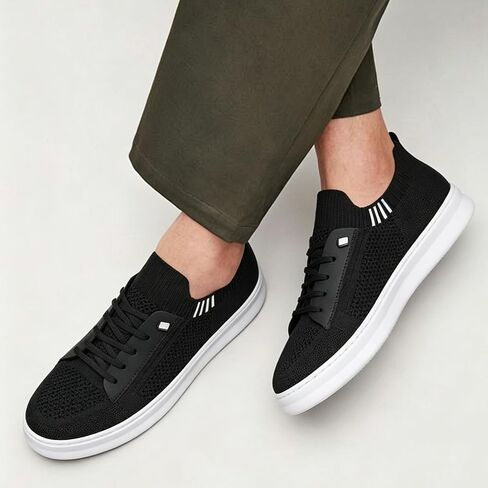 Mens Slip On Walking Shoes Mesh Breathable Hands Free Slip on Sneakers Comfortable Non Slip Fashion Casual Shoes in Kuwait