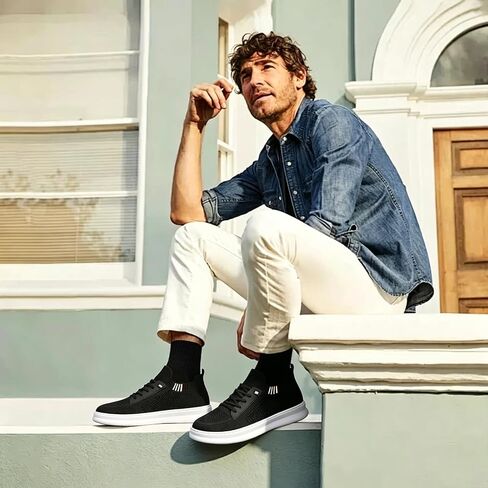 Mens Slip On Walking Shoes Mesh Breathable Hands Free Slip on Sneakers Comfortable Non Slip Fashion Casual Shoes in Kuwait