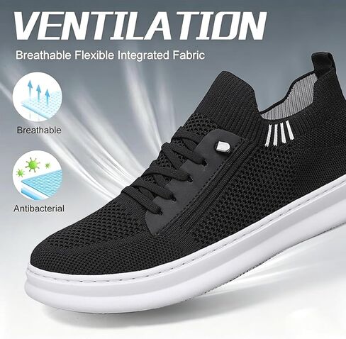 Mens Slip On Walking Shoes Mesh Breathable Hands Free Slip on Sneakers Comfortable Non Slip Fashion Casual Shoes in Kuwait
