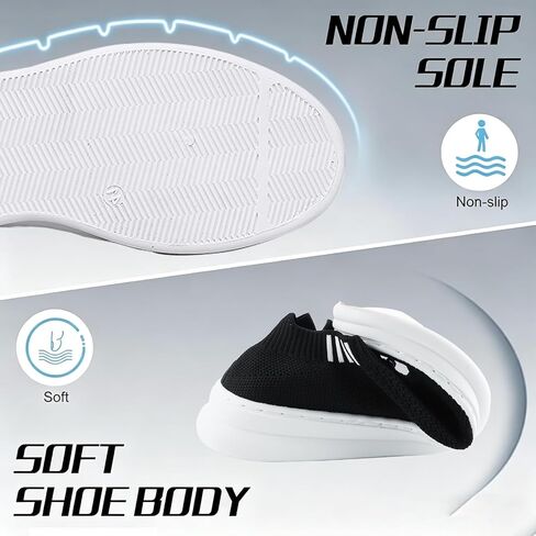 Mens Slip On Walking Shoes Mesh Breathable Hands Free Slip on Sneakers Comfortable Non Slip Fashion Casual Shoes in Kuwait