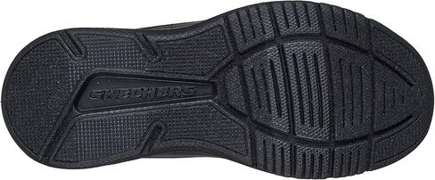 SKECHERS Kids Boys Microspec Advance - Revconix Sneaker, Black/Silver, 1 Little Kid in Kuwait
