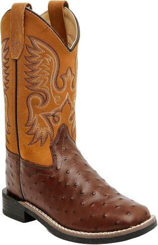 حذاء كودي جيمس للأولاد 'Dean Ostrich Print Western Boot بمقدمة مربعة واسعة - Bcbsp25p3 in Kuwait