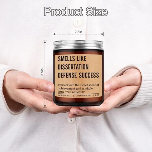 Miracu Candle, Dissertation Defense Success, PhD Graduation Gifts, Doctorate Graduation Gifts for Doctoral Graduates, Women, Men, Her, Him, Doctoral Degree Students, 2026 Funny Congrats Grad Present in Saudi Arabia