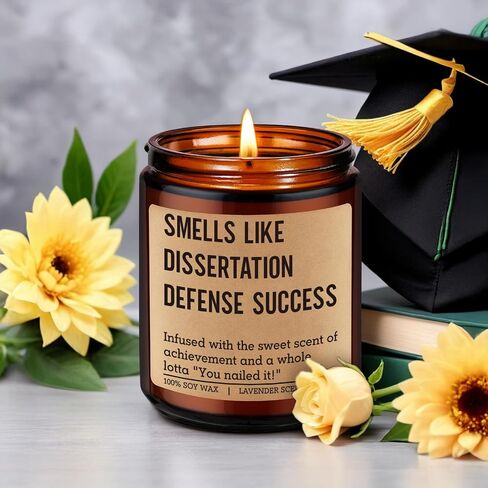 Miracu Candle, Dissertation Defense Success, PhD Graduation Gifts, Doctorate Graduation Gifts for Doctoral Graduates, Women, Men, Her, Him, Doctoral Degree Students, 2026 Funny Congrats Grad Present in Saudi Arabia