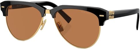 Miu Miu Women's Designer Aviator Sunglasses, Brown Lenses in Saudi Arabia