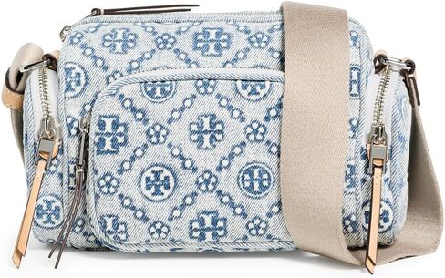 حقيبة كروس نسائية من Tory Burch بجيب من قماش الدنيم على شكل حرف T in Kuwait