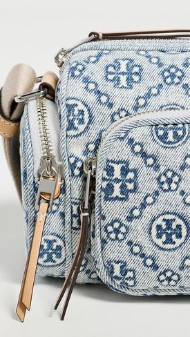حقيبة كروس نسائية من Tory Burch بجيب من قماش الدنيم على شكل حرف T in Kuwait