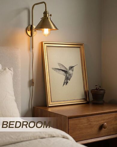 InSimSea Vintage Gold Framed Hummingbird Wall Art, Minimalist Birds Sketch Canvas Print for Living Room Bedroom Bathroom, Farmhouse Animal Painting Home Decor Gift, 12x16 inch in Saudi Arabia
