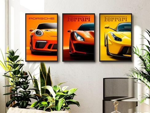 dazongweihan 9pcs Super Car Posters for Boys Room, Racing Car Wall Art for Men Guys, Sports Car Wall Decor, Race Cars Pictures Wall Decor for Bedroom Dorm Man Cave (Unframe,8x12inch)- A9 in Saudi Arabia