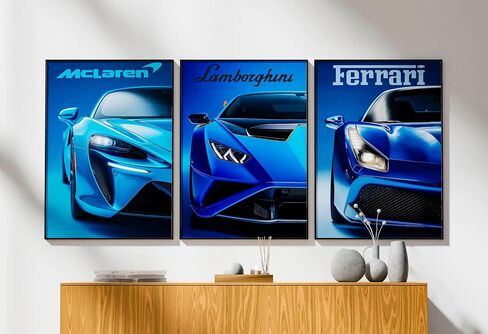 dazongweihan 9pcs Super Car Posters for Boys Room, Racing Car Wall Art for Men Guys, Sports Car Wall Decor, Race Cars Pictures Wall Decor for Bedroom Dorm Man Cave (Unframe,8x12inch)- A9 in Saudi Arabia